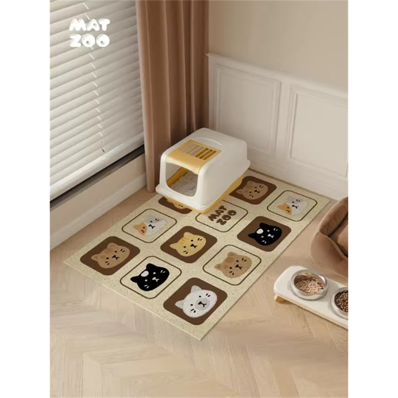 Tapis filtrant pour litière pour chat, H 0,3 po x l 31,49 po x P 19,68 po