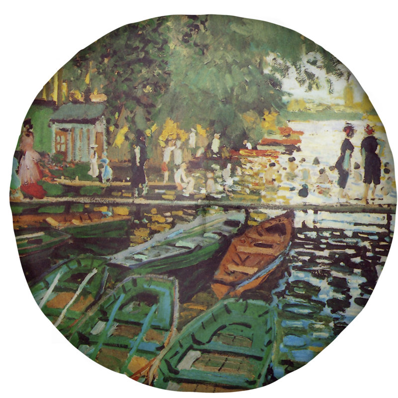 Coussin Bathers at La Grenouillere, 31,5 po x 63 po