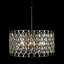 Luminaire suspendu en cristal Windsor - l 25 po - Carbone / or Havane-75189259