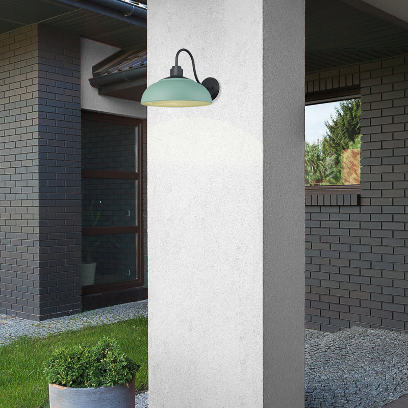 Applique murale en aluminium Leshae, Sarcelle