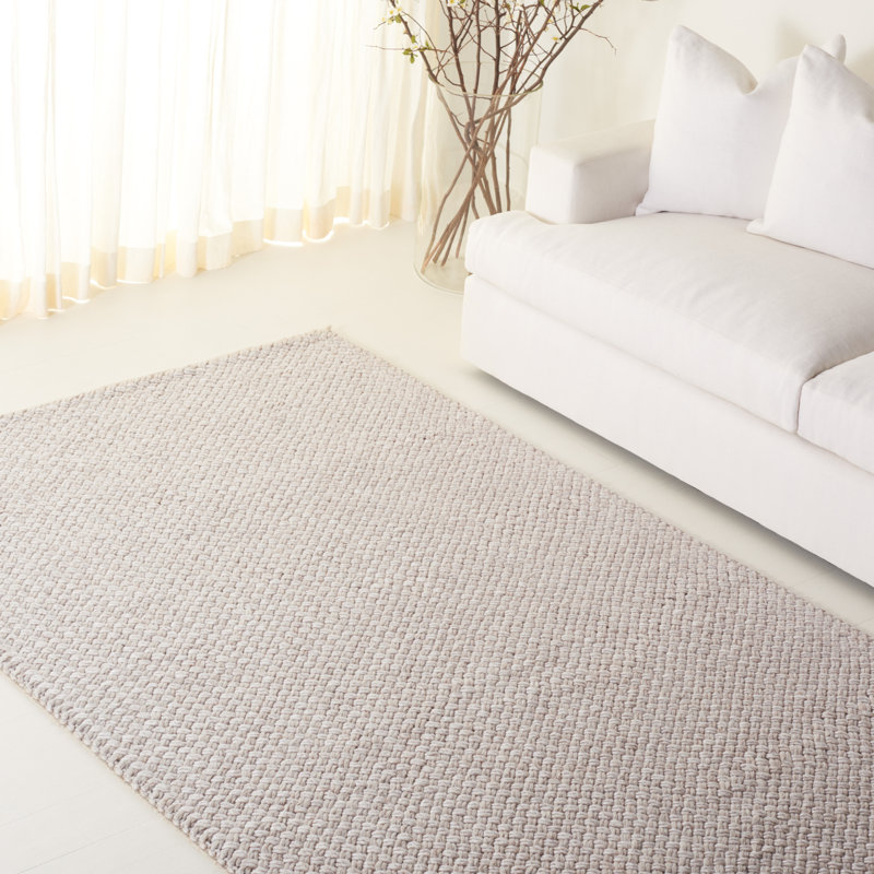 Lauren Handwoven Blue Wool-Viscose Blend 5' x 8' Area Rug