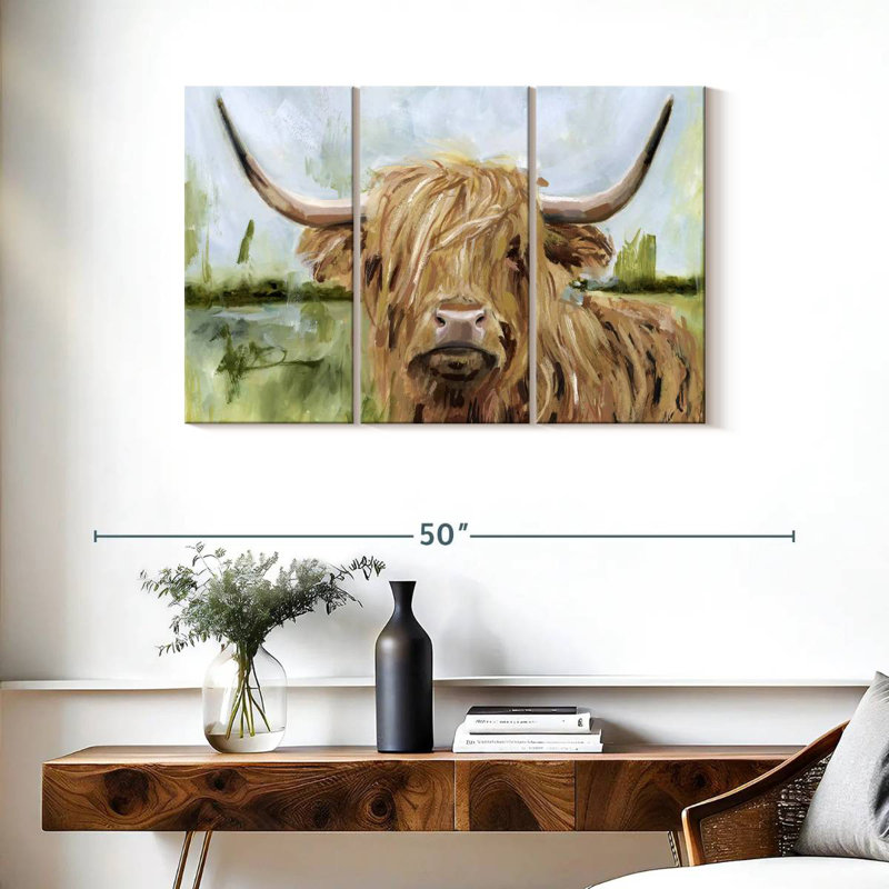 Brampt Highland Grazer I, 24" H x 38" W