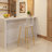 25.6" Modern Clear Acrylic Counter Height Bar Stools with Metal Frame and Footrest-1919339549-1919339619