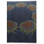 Tapis carré bleu marine Navin