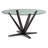 Aura Round Glass Top Solid Wood Base Dining Table-461644215-461644218