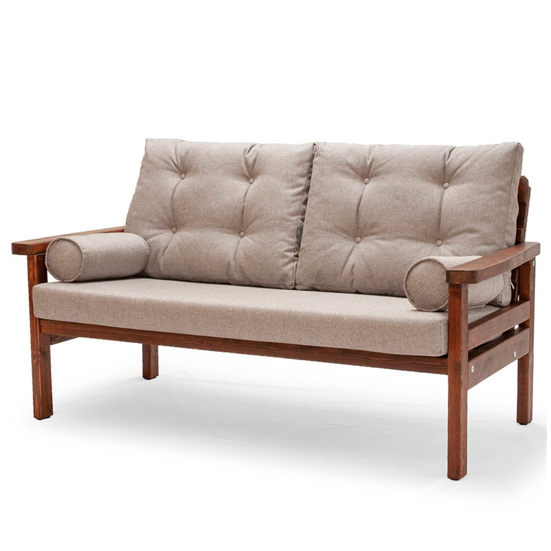 Banc en bois Dado, gris