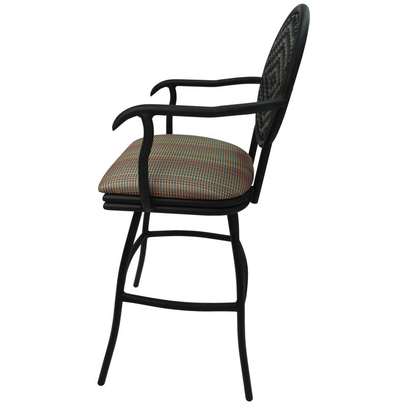 Tabouret pivotant et très grand Merriwood, Bande ensoleillée multiple, Très haute (assise de 35 po de hauteur)