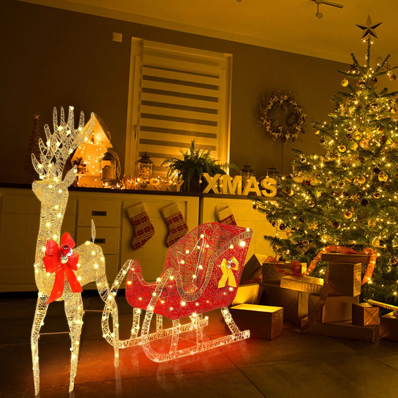 4' H Lighted Artificial Christmas Tree