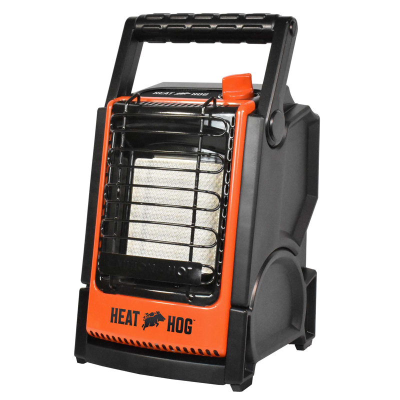 Compact Black and Orange Propane Radiant Space Heater