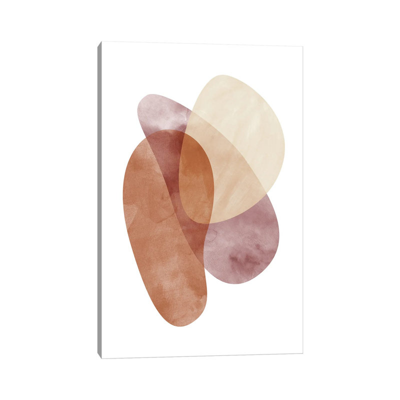 Abstraction in Warm Colours I 1 Piece Wrapped Canvas Wall Art, 152.5 cm H x 101.5 cm W