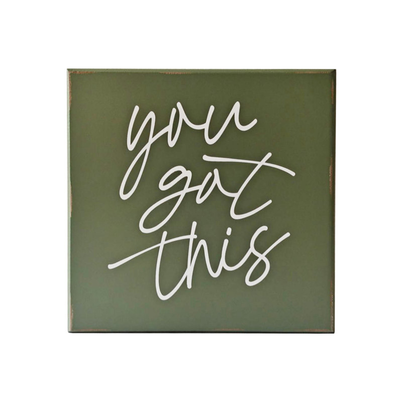 Plaque murale en bois vert 9,5 po