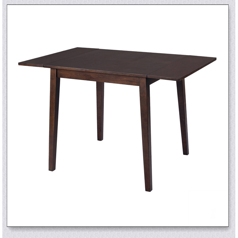 29"- 45" Extendable Dining Table for 4, Folding Kitchen Table with Rubberwood Legs