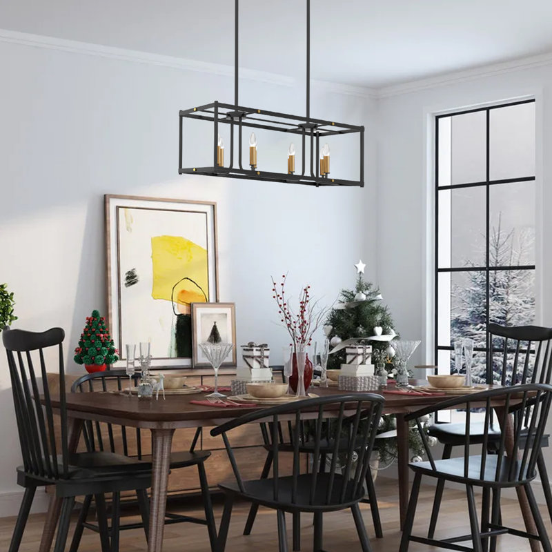 8 - Light Kitchen Island Square / Rectangle Chandelier