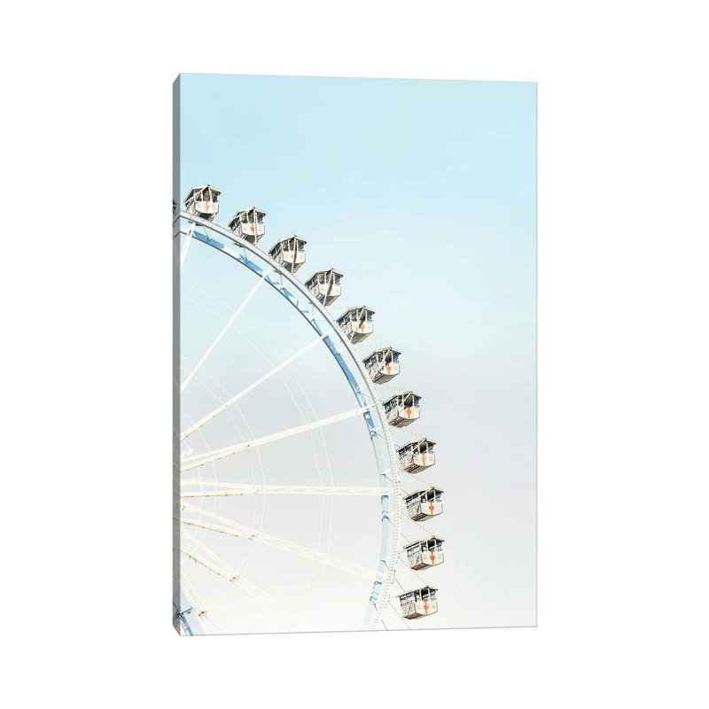 Ferris Wheel by Tiny Treasure Prints - No Frame Gallery-Wrapped Canvas Giclée on Canvas, 30.48cm H x 20.32cm W