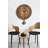 Elegant Decorative Wall Clock, Walnut Finish, 15.4 x 19.7 inches | 100% MDF Construction, Thickness: 0.1 inches | Stylish Home Decor for Living Room, Office & Kitchen, Unique Design with Timeless Appeal-1120891128