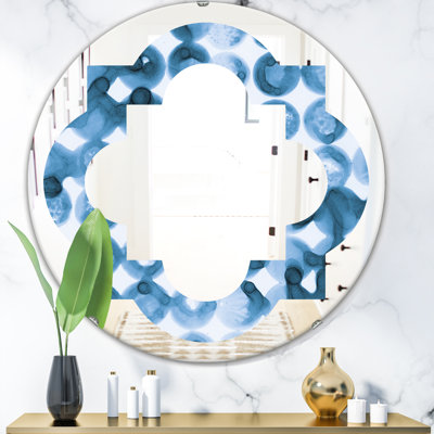 Miroir mural quadrilobe aquarelle géométrique VI Cottage Americana