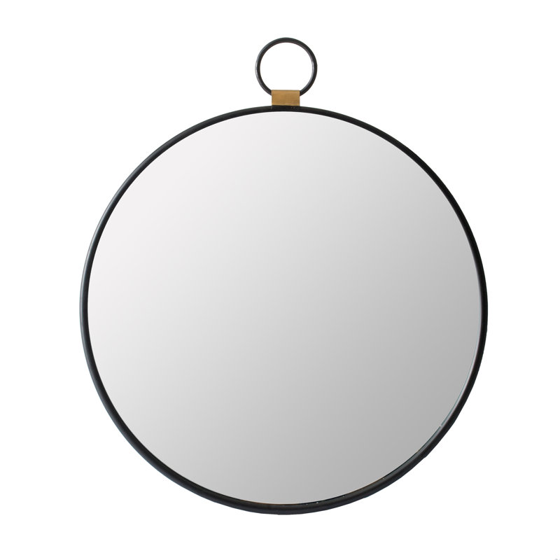 Wall Mirror with Black Frame