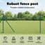 Fence Posts 12 Pcs Powder-Coated Steel-1753982552-1753987490