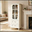 Armoire avec portes en verre et double tiroir-2131794611