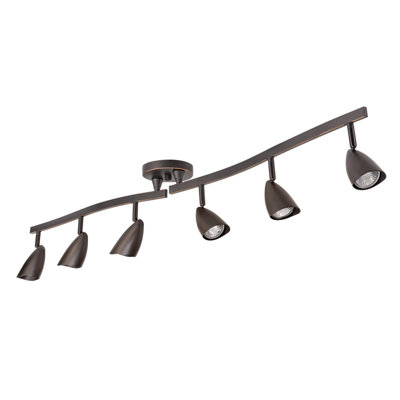 Grayson 52.36'' 6 -Light Swing Arm Track Track Kit with Dimmable and Adjustable Head