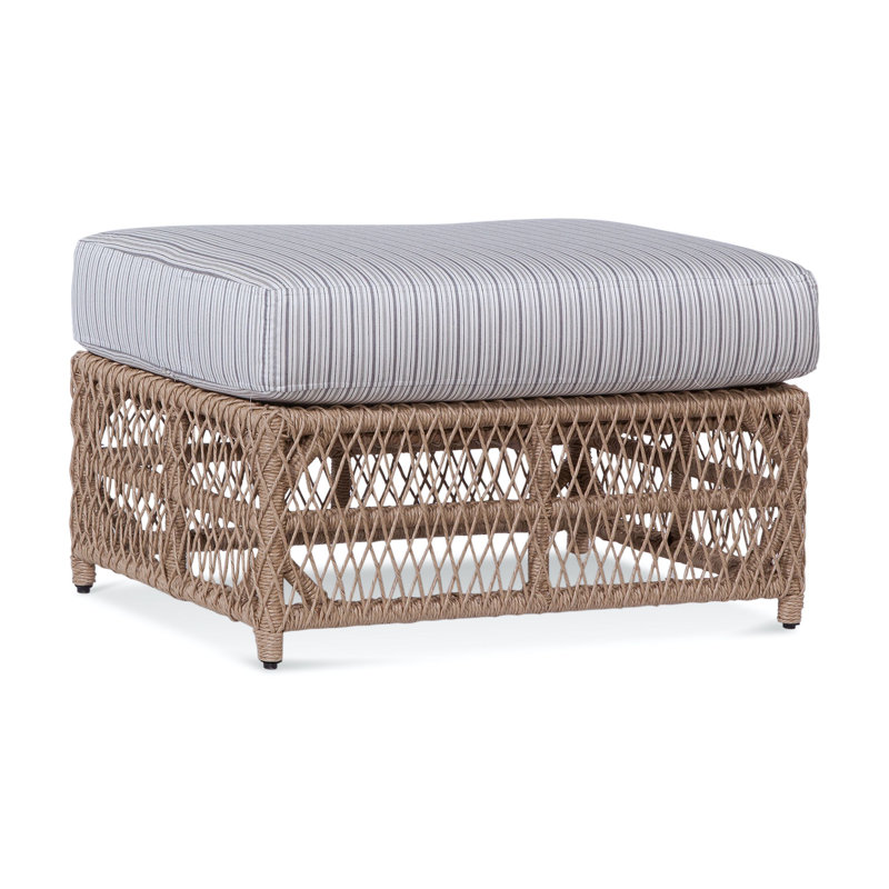 Chelsea Outdoor Ottoman, Inside/Out Performance Aegean; 6373-61