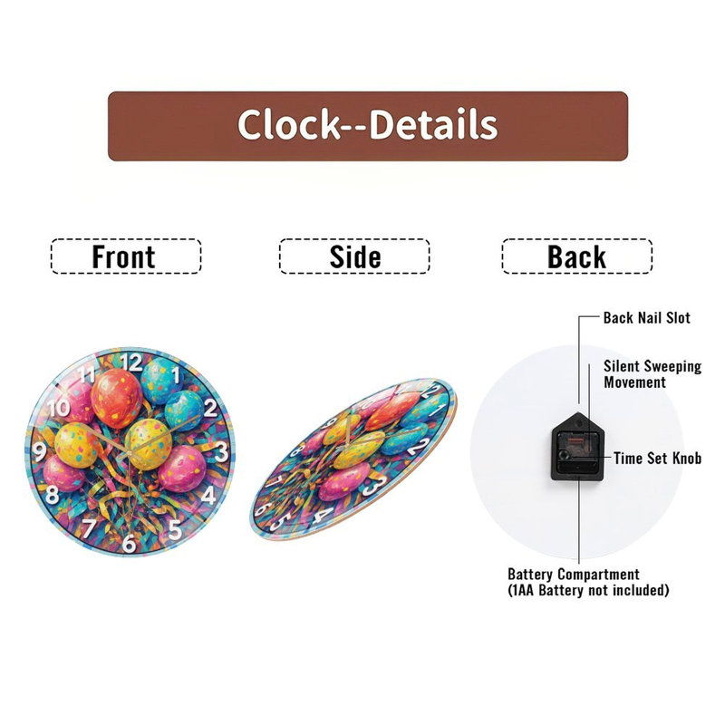 Horloge murale 12 po