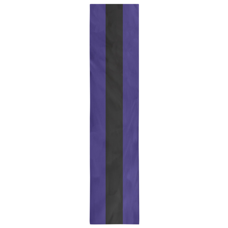 Dallas Football Stripes Table Runner, 90" L x 16" W, Purple/Black