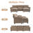 Shugar Solid and Manufactured Wood U-Shaped Sectional-110188850