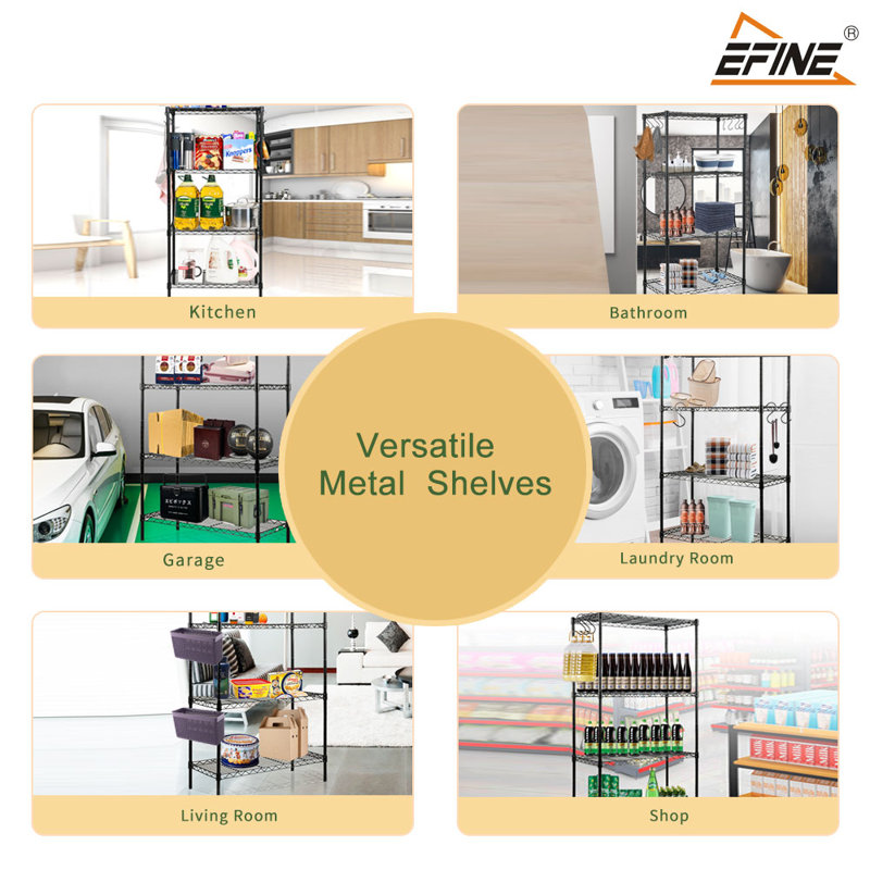 47" H x 23.6" W x 14" D Shelving Unit