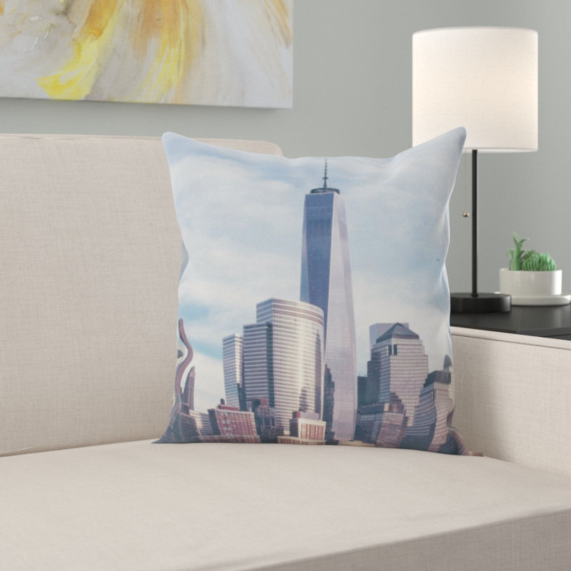 Housse et insert de coussin carré World Trade Center
