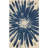 Blue Flower Sun Burst Minimalist Beach Towel Sand Free Microfiber Large Shower Towels Multipurpose Absorbent for Bathroom Pool 63x30 Inch