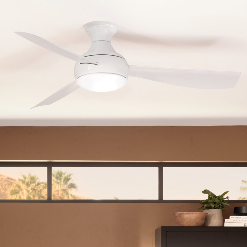 54'' Ceiling Fan with LED Lights, White