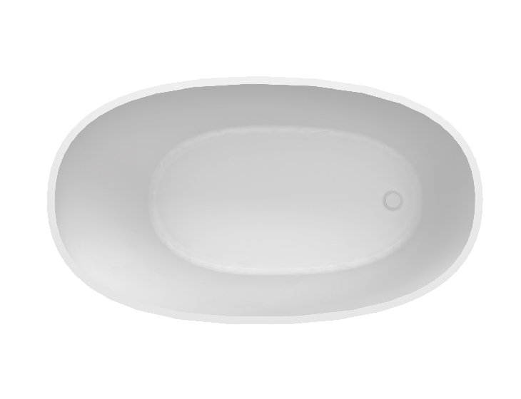 MTI Lydia Air Bath Tub, Gloss White, 21.5" H x 56" L x 32" W
