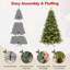 Arbre de Noël artificiel vert pré-éclairé -471912626