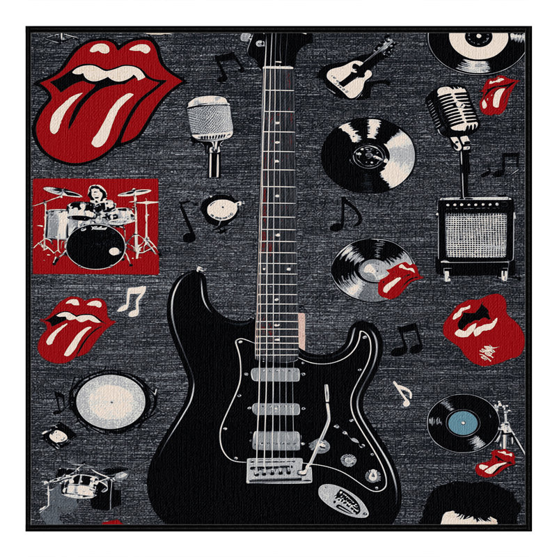  Tapis lavable Rock and Roll, Rectangle 6 pi x 9 pi