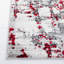 Tapis gris / rouge / blanc à motif abstrait Mascia-350889705