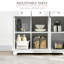 Buffet de comptoir moderne en bois massif avec 3 tiroirs, portes et tablette réglable