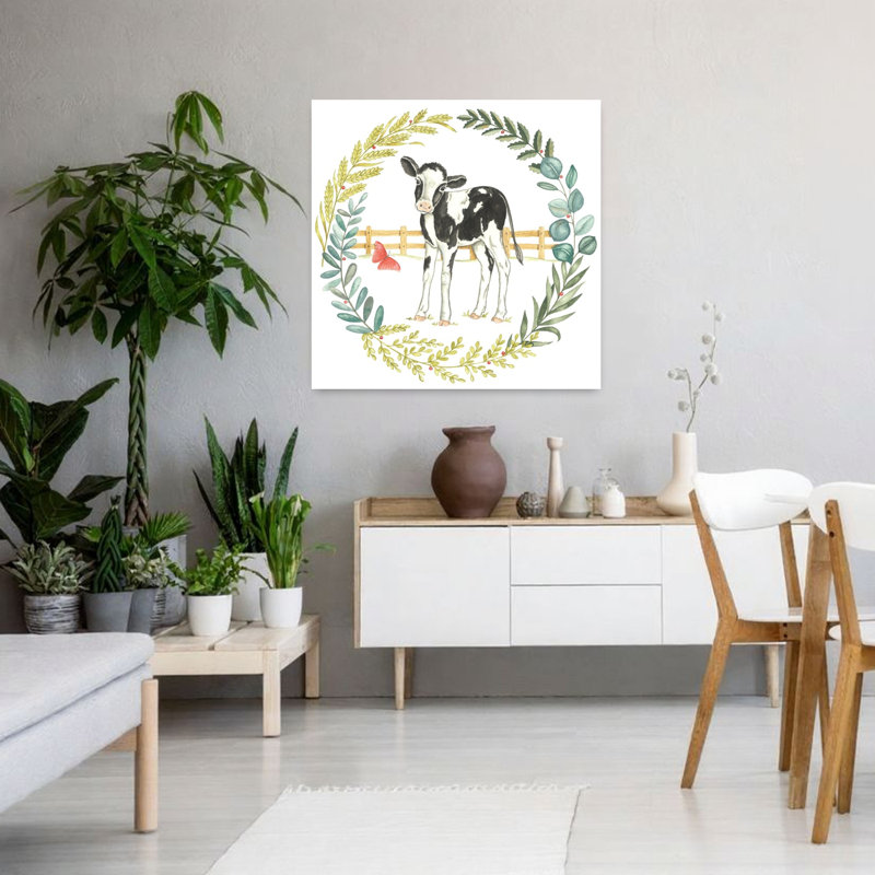 Art de la vache papillon, H 36 po x l 36 po