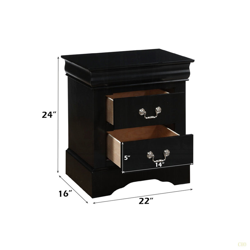 Table de chevet traditionnelle en bois 1pc
