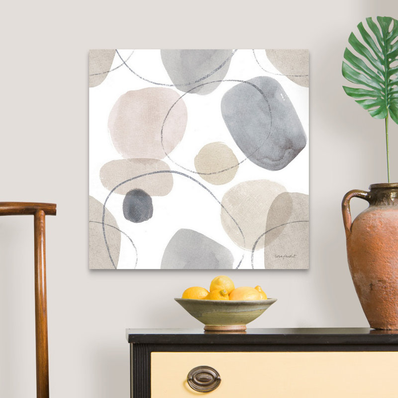 «Think Neutral 14» par Lisa Audit - reproduction d'art, Toile tendue, H 24 po x l 24 po x P 1,25 po