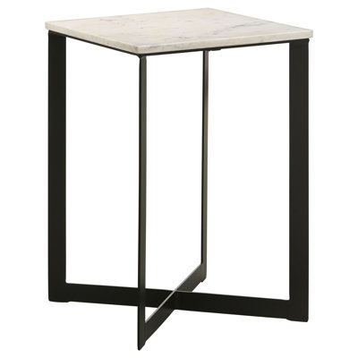 Lhiam Marble Top End Table