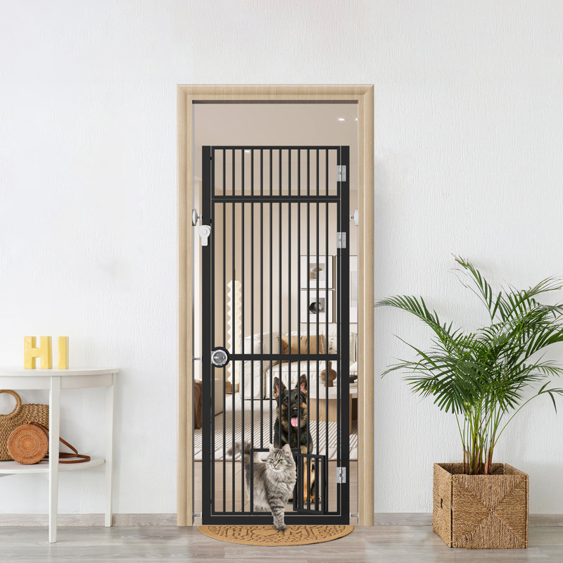 Barrière pour animaux Eresmia, Noir, noir, noir, noir