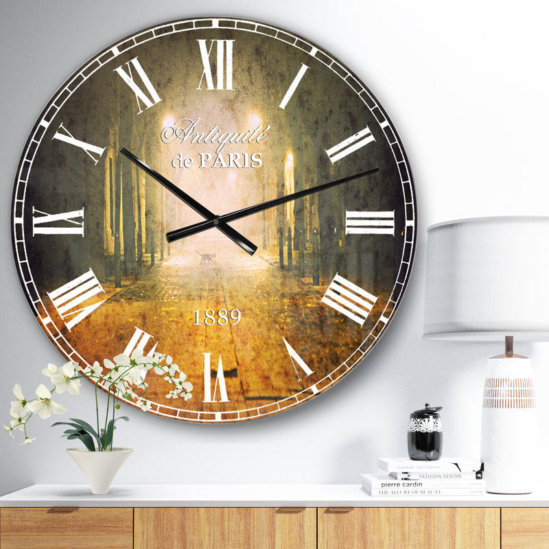 Horloge murale Urban Street at Night, Moyen