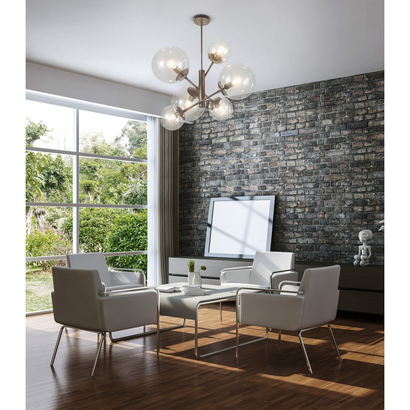 Global 6 - Light Chandelier, Bronze