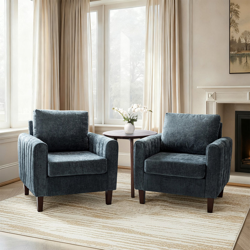 Ensemble de 2 fauteuils club Cephisus, Marine