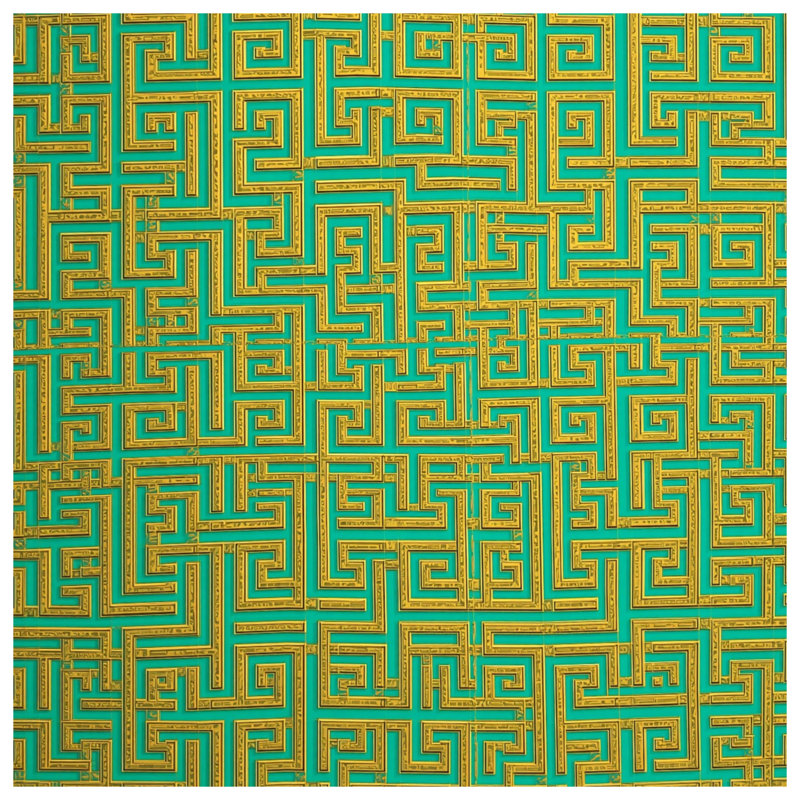 Tapis pour salle de bain Intricate Maze, L 24 po x L 17 po