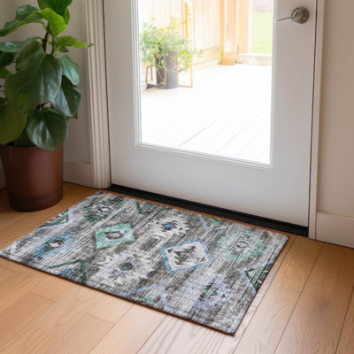Malchow Washable Southwestern Indoor / Outdoor Rug