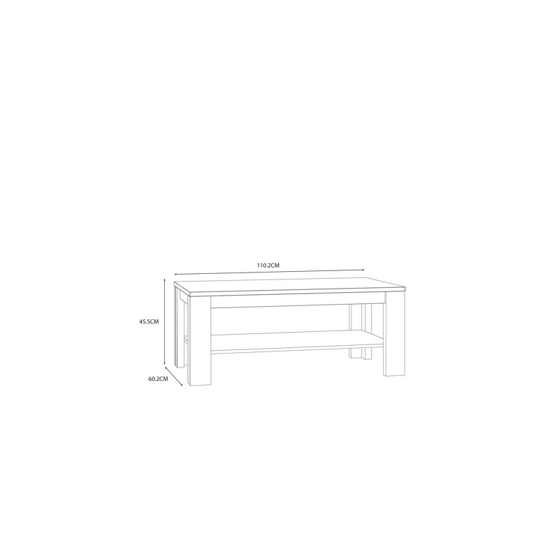 Deveau Coffee Table with Storage