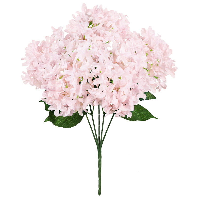 Étoile, hortensia et fleurs, Rose clair