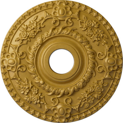 Médaillon de plafond de 18 po x P 3 po x P 1 1/2 po (convient aux auvents jusqu'à 7 1/4 po)
